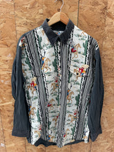 Vintage 90s Looney Tunes Cartoon Pattern Western Cowboy Men's XL Shirt